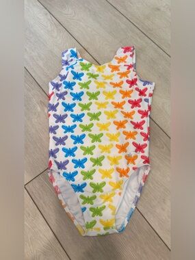 Kids Rainbow Butterfly Dance Leotard Medium
